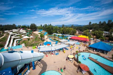 Water parks in redding - We offer free parking, open air shade tents, hundred of chairs and lounges, showers, lockers, in and out privileges, snack bar food and beverages, and daily cabana rentals. Our cabanas book fast - check out our website for more details! Waterworks Park is open from Memorial Day weekend through Labor Day weekend. 